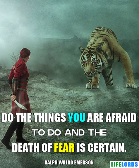 Motivational Quote on Fear By Ralph Waldo Emerson