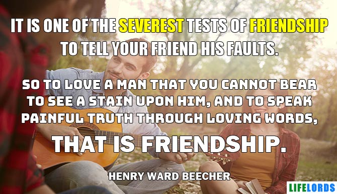 Friendship Quote By Henry Ward Beecher