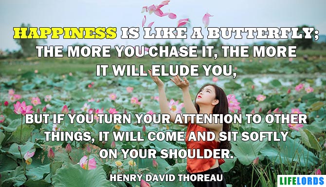 Famous Happiness Quote By Henry David Thoreau
