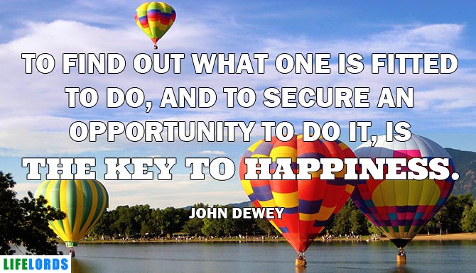 The Key To Happiness Quote