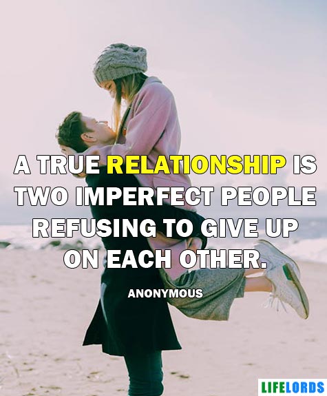 True Relationship Quote For Couples