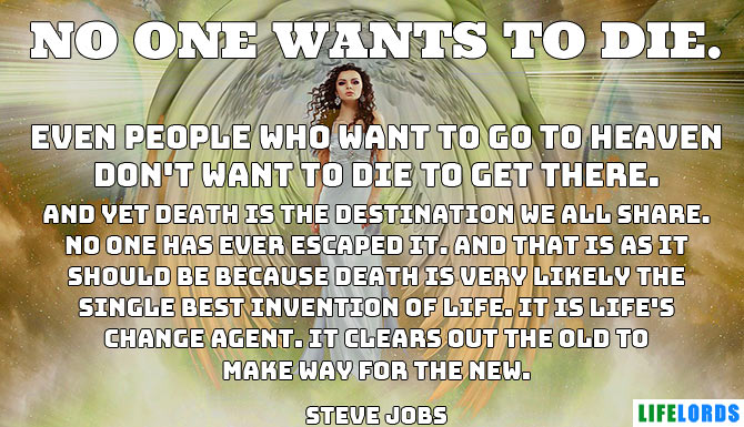 Steve Jobs Quote of The Day on Death