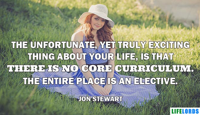Great Graduation Quote By Jon Stewart
