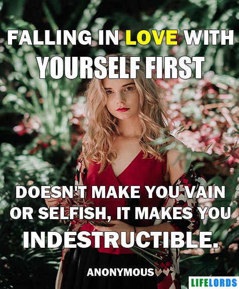 Falling in Love With Yourself First Quote