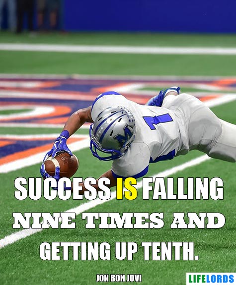 Success is Falling Nine Times Quote