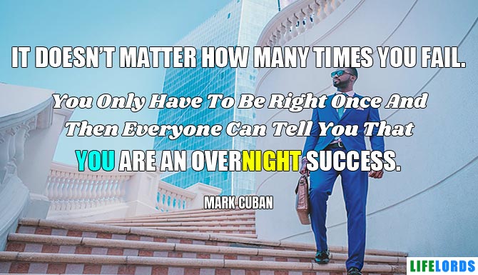 Success Quote For Professionals By Mark Cuban