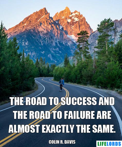 Road To Success Quote By Colin R. Davis