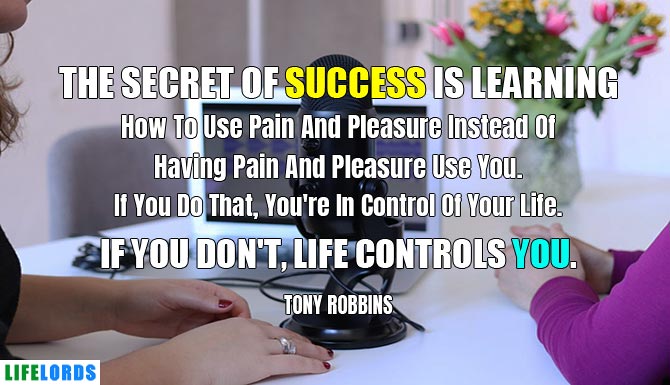 Secret of Success Quote By Tony Robbins