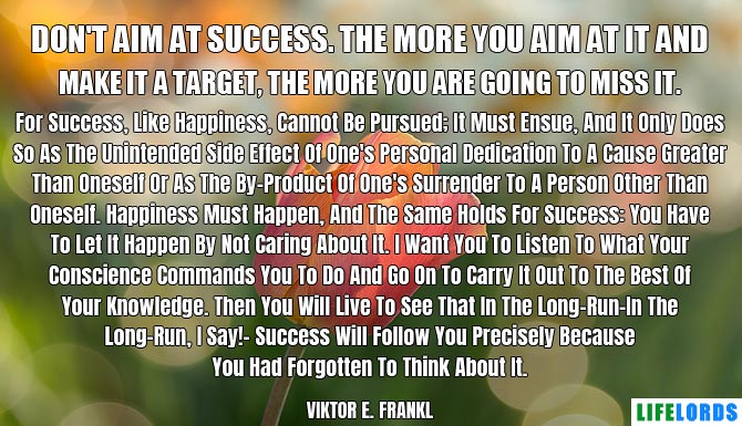 Famous Quote About Success By Viktor Frankl