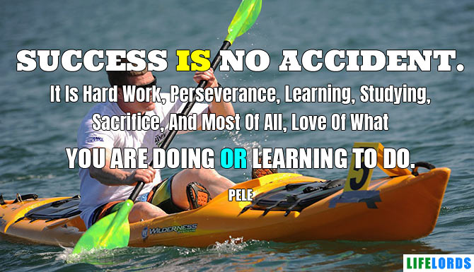 Success is No Accident Quote By Pele