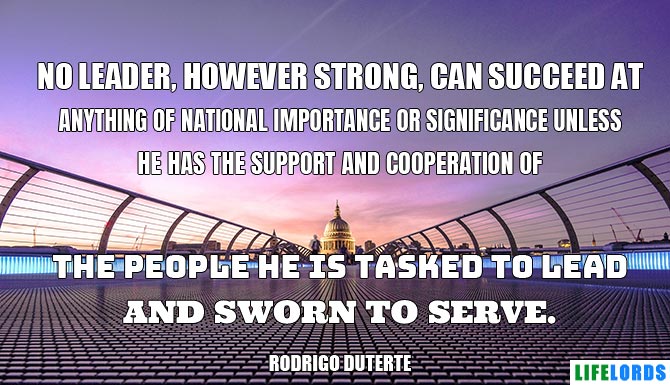 Servant Leadership Quote By Rodrigo Duterte