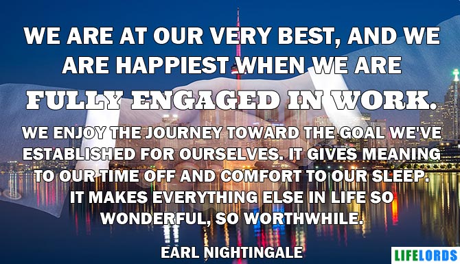 Positive Quote For Work By Earl Nightingale