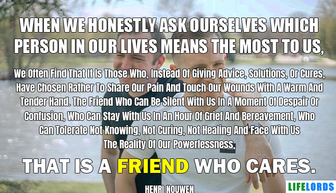 Best Quote About Friends By Henri Nouwen