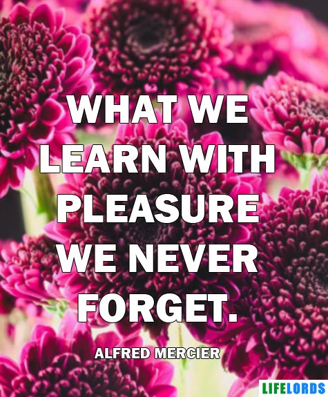 What We Learn With Pleasure Quote For Seniors