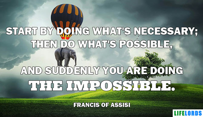 Great Senior Quote By Francis of Assissi