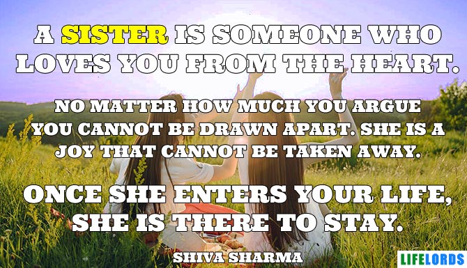 A Sister Loves You From The Heart Quote