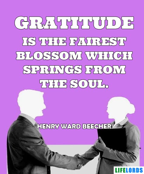 Deep Gratitude Quote By Henry Ward Beecher